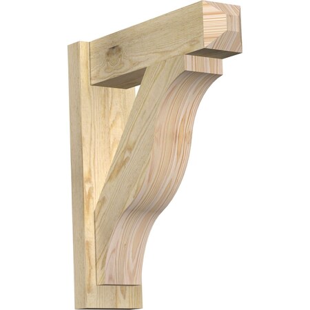 Ekena Millwork Funston Rough Sawn Craftsman Outlooker, Douglas Fir, 6"W x 20"D x 24"H OUT06X20X24FST04RDF